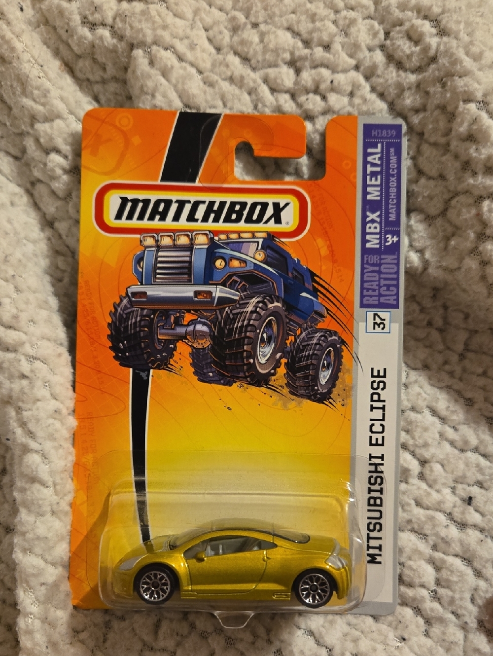 Matchbox Metallic Gold Mitsubishi Eclipse Toy Car